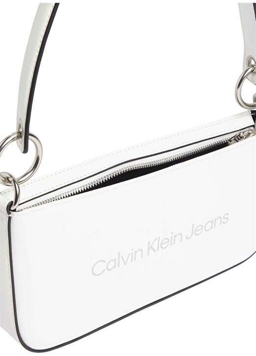 Calvin Klein Beyaz Kadın 13X25x4 Cm Omuz Çantası K60K6106790LI 3