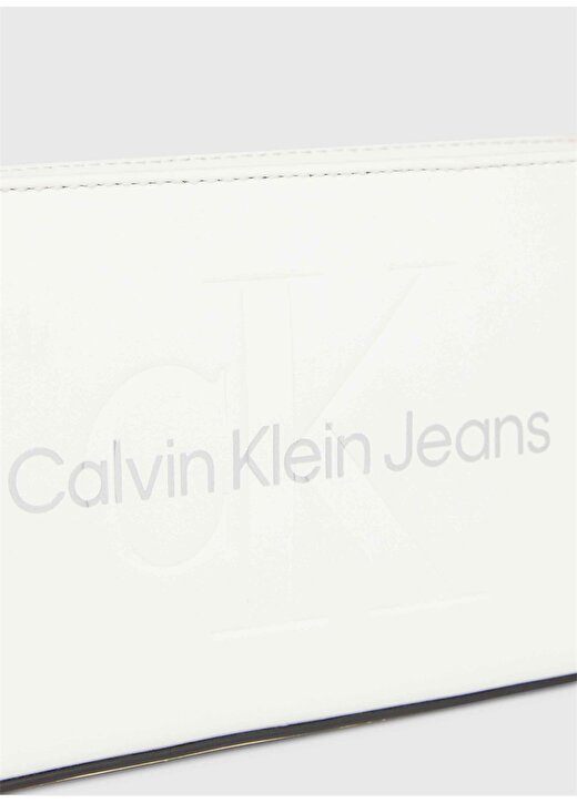 Calvin Klein Beyaz Kadın 13X25x4 Cm Omuz Çantası K60K6106790LI 4