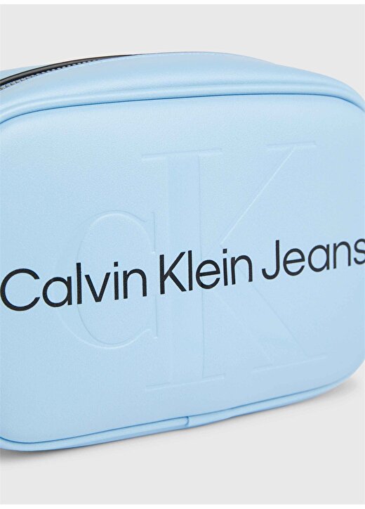 Calvin Klein Mavi Kadın 13X18x7 Cm Çapraz Çanta K60K610275CEZ 4