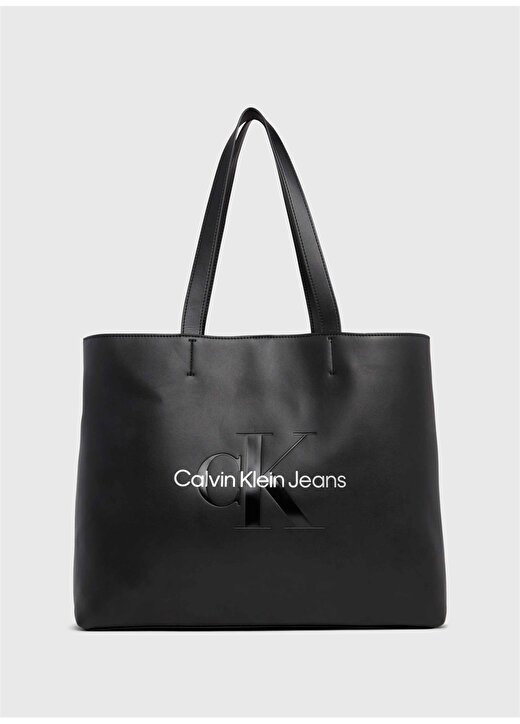 Calvin Klein Siyah Kadın 41X34x12 Cm Omuz Çantası K60K6108250GL 1