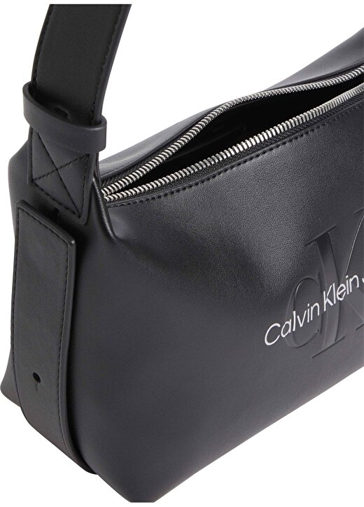 Calvin Klein Siyah Kadın 22X14x10,5 Cm Omuz Çantası K60K6115490GL 3