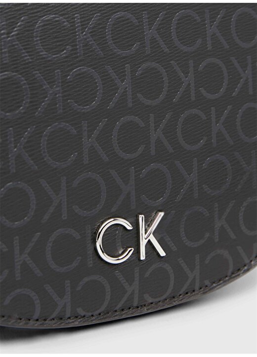 Calvin Klein Siyah Kadın 18X24x7 Cm Omuz Çantası K60K6118790GJ 4