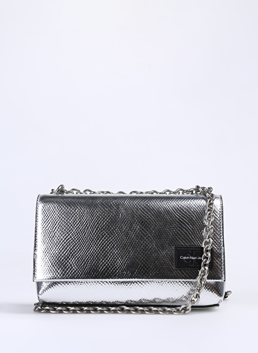 Calvin Klein Gümüş Kadın 25x16x6,5 cm Omuz Çantası K60K6118360GN   1