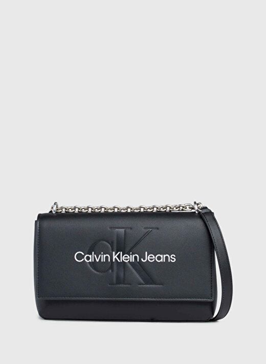 Calvin Klein Siyah Kadın 2,38x2,38x2,38 cm Omuz Çantası K60K6118660GL  1