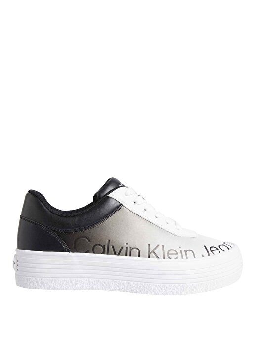 Calvin Klein Siyah Kadın Deri Sneaker YW0YW0129300Z 1
