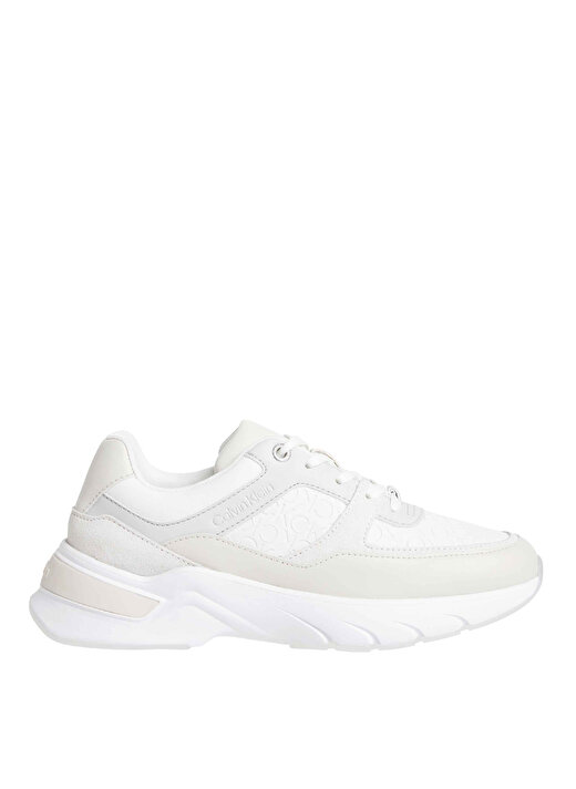 Calvin Klein Ekru Kadın Deri Sneaker HW0HW018690F9  1