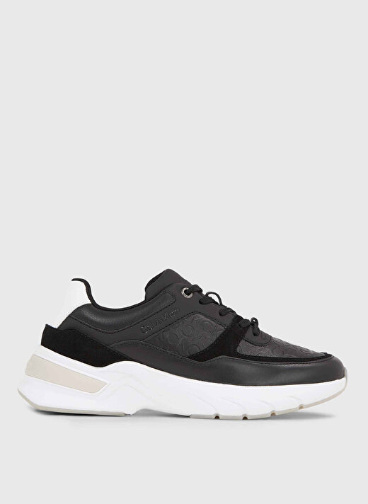 Calvin Klein Siyah Kadın Deri Sneaker HW0HW018690GQ  1