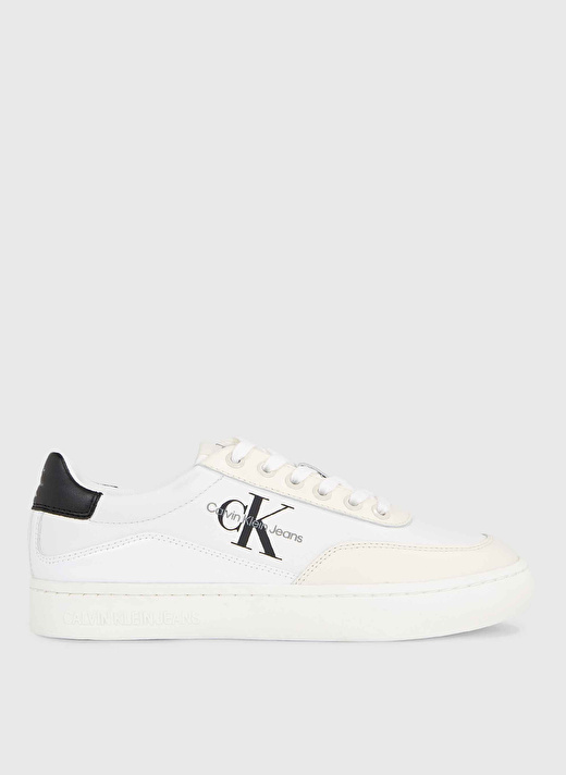 Calvin Klein Beyaz Kadın Deri Sneaker YW0YW0129601W  1