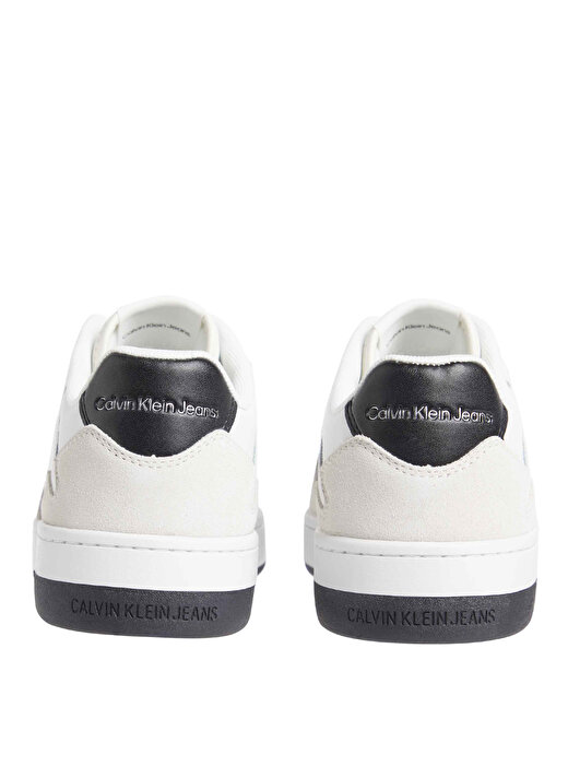 Calvin Klein Siyah - Beyaz Kadın Süet Sneaker YW0YW0144601W  4