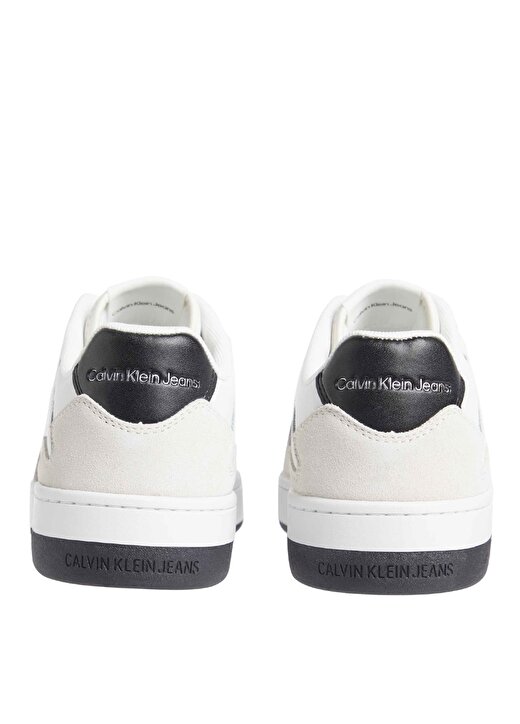 Calvin Klein Siyah - Beyaz Kadın Süet Sneaker YW0YW0144601W 4