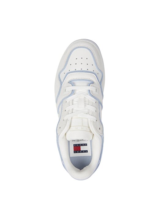 Tommy Hilfiger Beyaz - Mavi Kadın Deri Sneaker EN0EN02420YBL 3