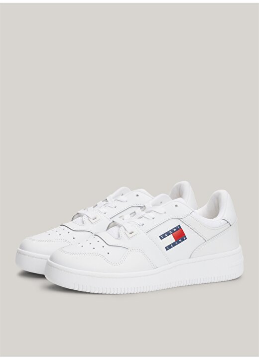 Tommy Hilfiger Beyaz Kadın Deri Sneaker EN0EN02505YBS 2