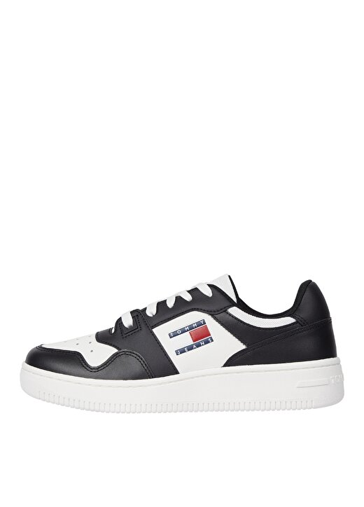 Tommy Hilfiger Siyah - Beyaz Kadın Deri Sneaker EN0EN02505YBL 1