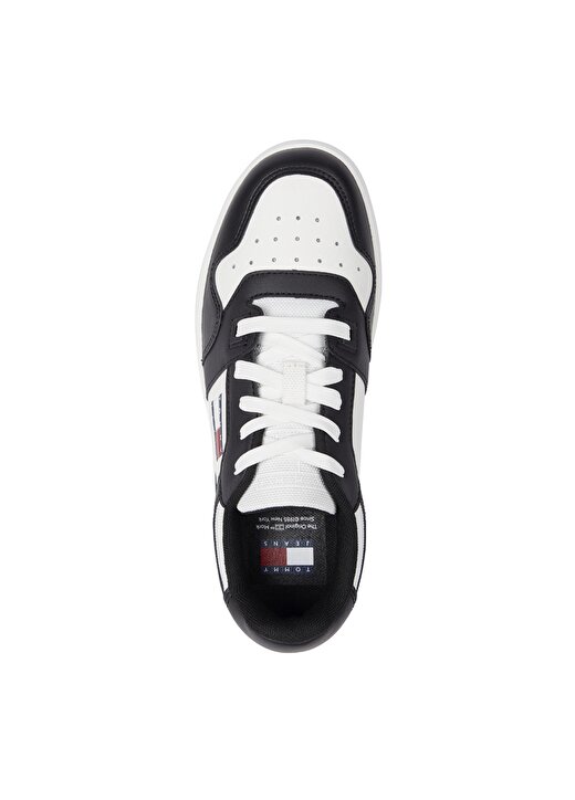 Tommy Hilfiger Siyah - Beyaz Kadın Deri Sneaker EN0EN02505YBL 3