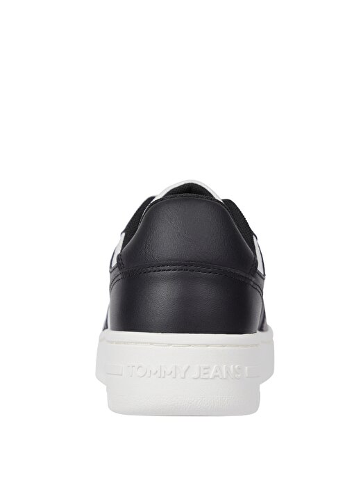 Tommy Hilfiger Siyah - Beyaz Kadın Deri Sneaker EN0EN02505YBL 4