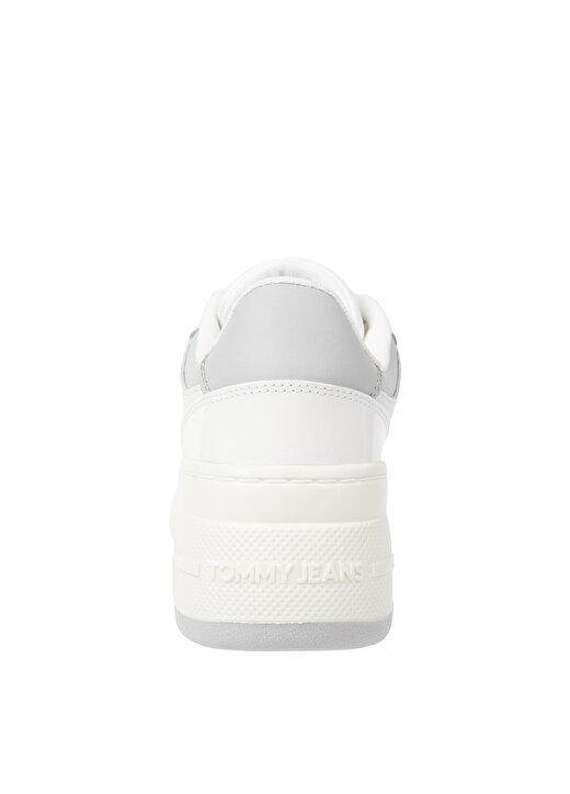 Tommy Hilfiger Gri - Beyaz Kadın Deri Sneaker EN0EN02523YBL 4
