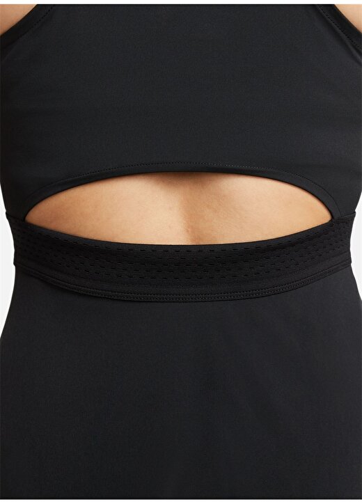 Nike Siyah V Yaka Elbise DX1427-010-W NK DF ADVTG DRESS 4