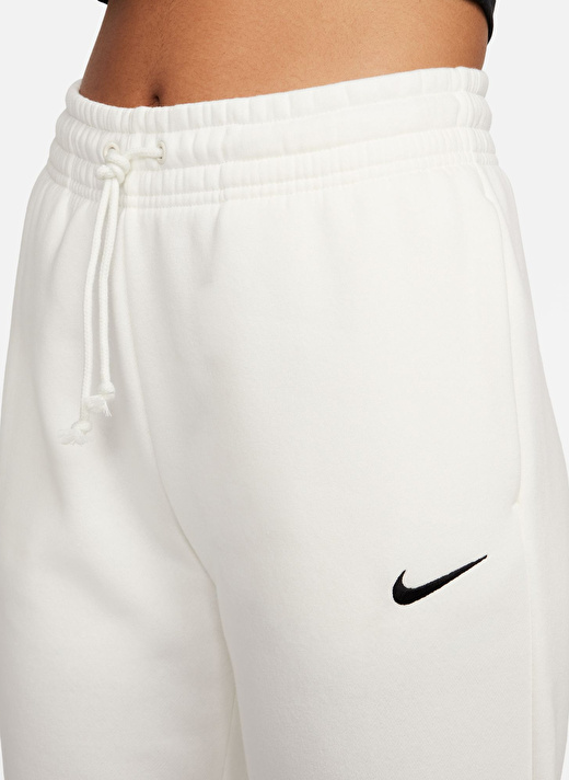 Nike Kırık Beyaz Kadın Eşofman Altı FZ7626-133-W NSW PHNX FLC MR PANT S    4