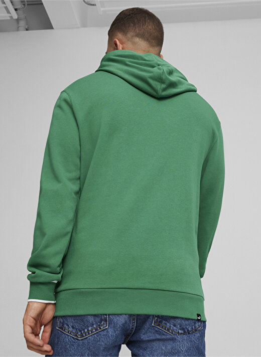 Puma 67896986  SQUAD Hoodie Yeşil Erkek Kapüşon Yaka Regular Fit Sweatshirt  3