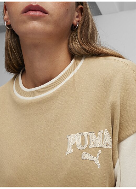 Puma 67789883 SQUAD Crew TR Ten Kadın Kapüşon Yaka Regular Fit Sweatshirt 3
