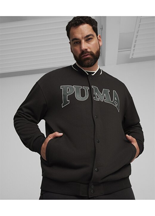 Puma 67897101 SQUAD Track Jacket Siyah Erkek Kapüşon Yaka Regular Fit Sweatshirt 2