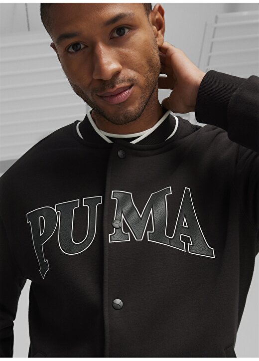 Puma 67897101 SQUAD Track Jacket Siyah Erkek Kapüşon Yaka Regular Fit Sweatshirt 3
