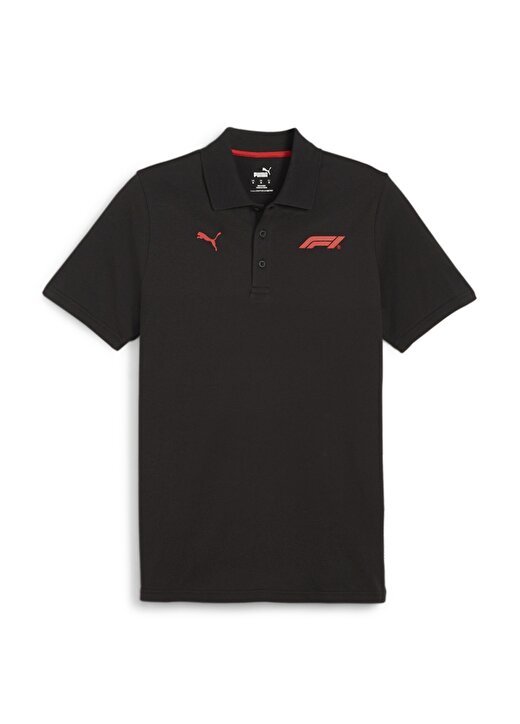 Puma 62585201 F1 ESS Logo Polo Siyah Erkek Bisiklet Yaka Regular Fit T-Shirt 4