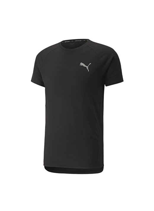 Puma 84739401 Evostripe Tee Siyah Erkek Bisiklet Yaka Regular Fit T-Shirt  4