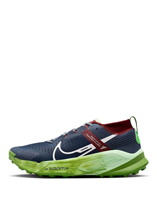 Nike Lacivert - Yeşil Erkek Koşu Ayakkabısı DH0623-403- ZOOMX ZEGAMA TRAIL 2