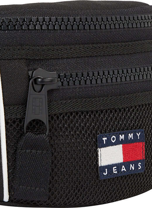 Tommy Hilfiger Siyah Erkek 40x12x8 cm Bel Çantası TJM HERITAGE BUMBAG  4