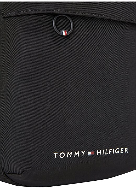 Tommy Hilfiger Siyah Erkek 18X21x8 Cm Postacı Çantası TH SKYLINE MINI REPORTER 4