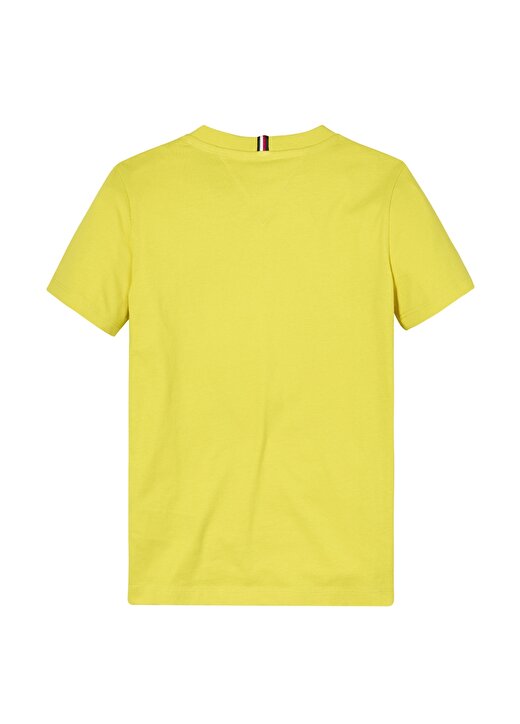 Tommy Hilfiger Baskılı Sarı Erkek T-Shirt TH LOGO TEE S/S 3
