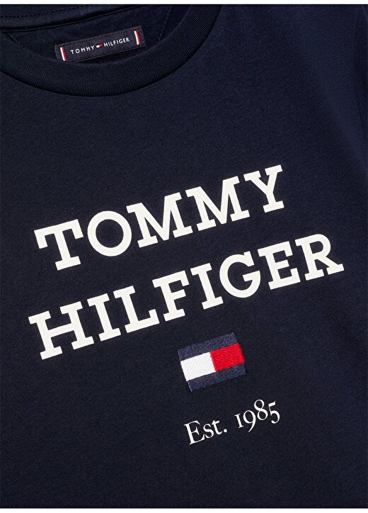 Tommy Hilfiger Baskılı Siyah Erkek T-Shirt TH LOGO TEE S/S 2