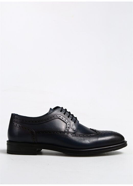 Fabrika Lacivert Erkek Deri Klasik Ayakkabı ZAYA 1