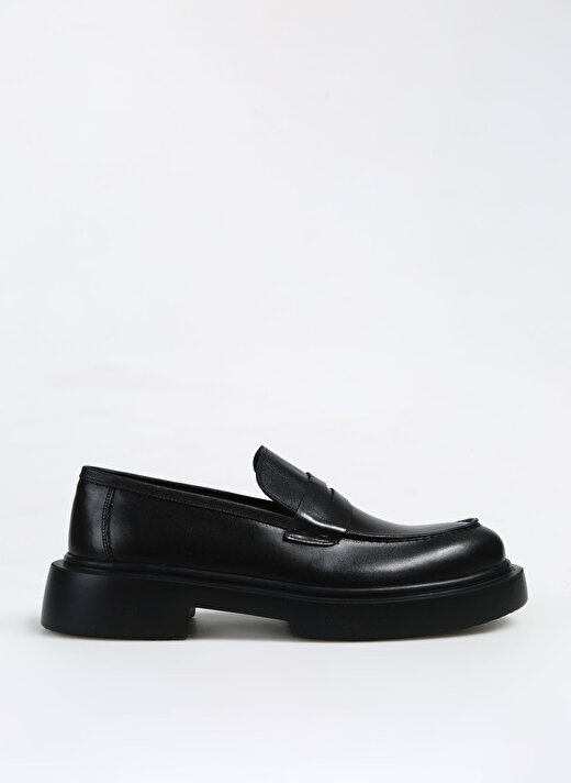 Fabrika Siyah Erkek Deri Klasik Ayakkabı BURGESS 1