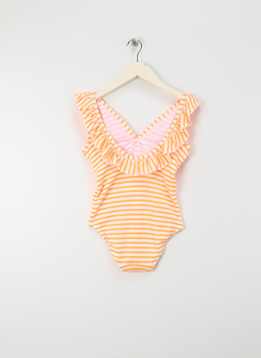 Name İt Turuncu Kız Çocuk Mayo NKFZALEY SWIMSUIT 1