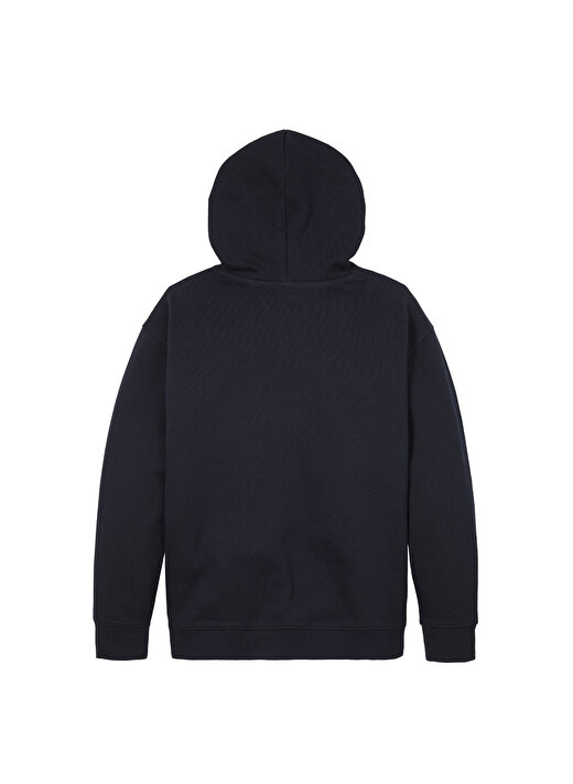 Tommy Hilfiger Düz Erkek Lacivert Sweatshırt CREST LOGO HOODIE 2