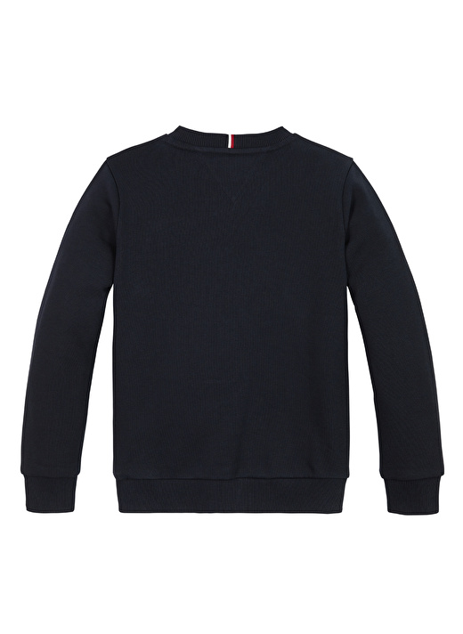 Tommy Hilfiger Baskılı Erkek Lacivert Sweatshırt TH LOGO SWEATSHIRT 3