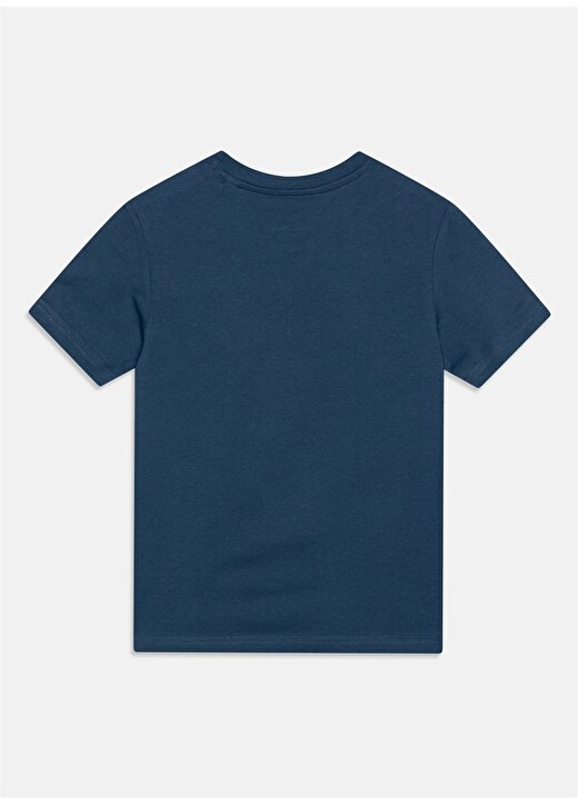 Jack & Jones Baskılı Mavi Erkek T-Shirt JJNAVIN TEE SS CREW NECK JNR 3