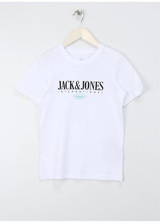 Jack & Jones Baskılı Beyaz Erkek Çocuk T-Shirt JORLUCCA FASTRUNNER1 TEE SS CREW JN 1