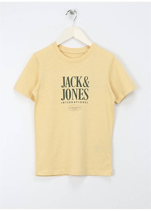 Jack & Jones Baskılı Sarı Erkek Çocuk T-Shirt JORLUCCA FASTRUNNER1 TEE SS CREW JN 1