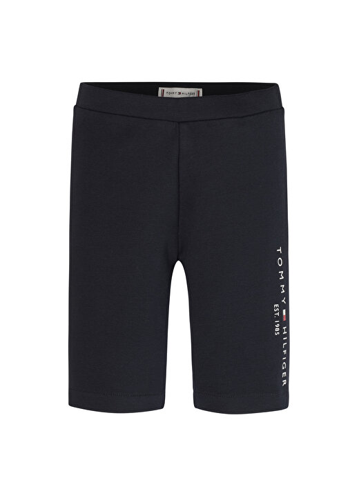 Tommy Hilfiger Lastikli Bel Normal Mavi Kız Çocuk Şort ESSENTIAL CYCLING SHORT 1