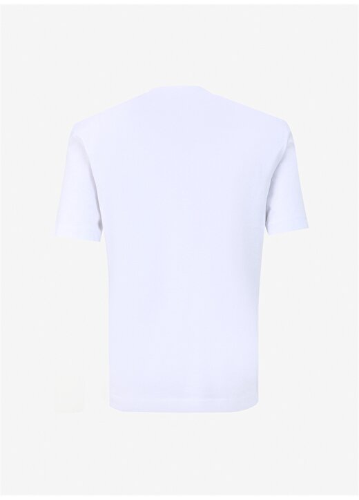 Jack & Jones Yuvarlak Yaka Beyaz Erkek T-Shirt JCOBEECH LOGO TEE SS CREW NECK LN 2