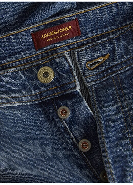 Jack & Jones JJIMIKE JJORIGINAL SBD 517 Erkek Yüksek Bel Tapered Fit Denim Pantolon 2