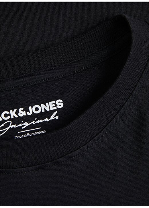 Jack & Jones Bisiklet Yaka Siyah Erkek T-Shirt JORLAFAYETTE BOX TEE SS CREW NECK 2
