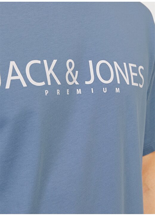 Jack & Jones Yuvarlak Yaka Gri Erkek T-Shirt JPRBLAJACK SS TEE CREW NECK FST LN1 4