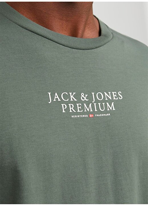 Jack & Jones Yuvarlak Yaka Haki Erkek T-Shirt JPRBLUARCHIE SS TEE CREW NECK NOOS 3