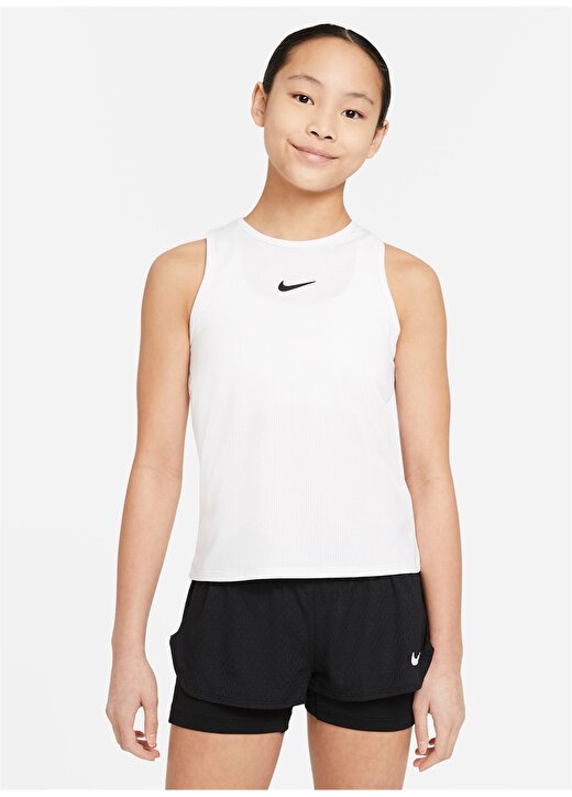 Nike Düz Beyaz Kız Çocuk Atlet CV7573-100-G NKCT DF VCTRY TANK 1