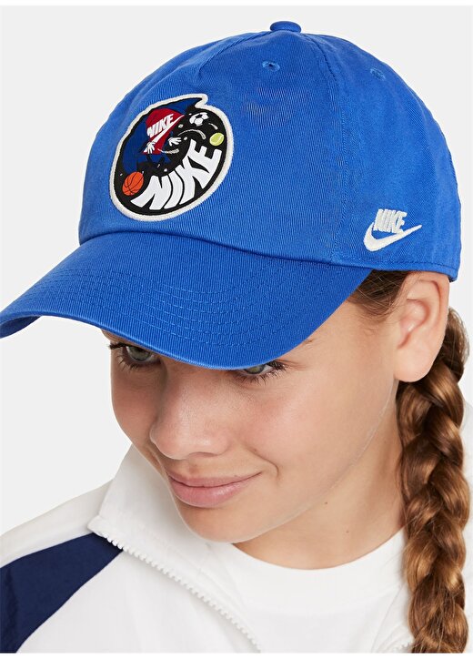 Nike Mavi Erkek Şapka FN9078-480-K NK CLUB CAP US CB BOXY 2