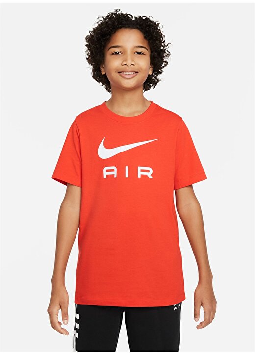 Nike Baskılı Kırmızı Erkek T-Shirt DV3934-696-K NSW TEE NIKE AIR FA22 3